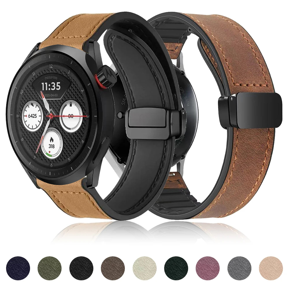 Motorola Smartwatch Accessories - 모토로라 모토 워치 2026용 부드러운 가죽