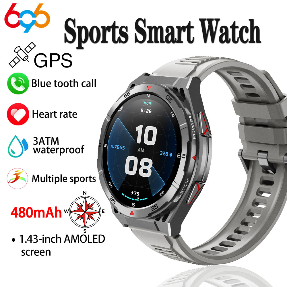 새로운 스마트 시계 GPS 스포츠 나침반 고도 기압 파 - Smartwatch Faces 리뷰 및 가격