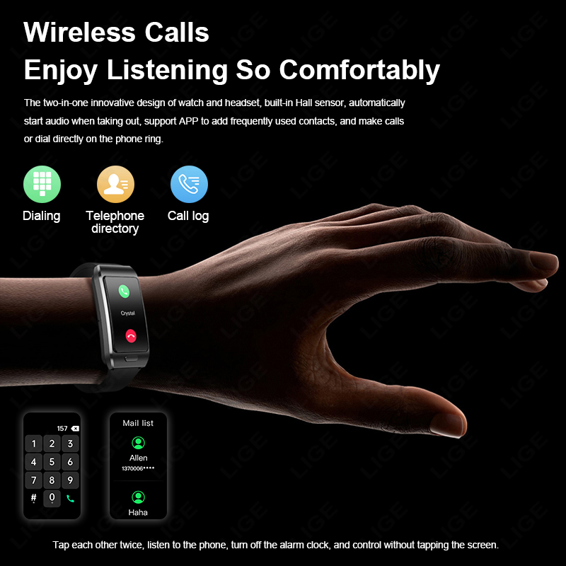 LIGE 이어버드 블루투스 헤드셋 스마트워치 남성 여성 - Smartwatch Headset 리뷰 및 가격
