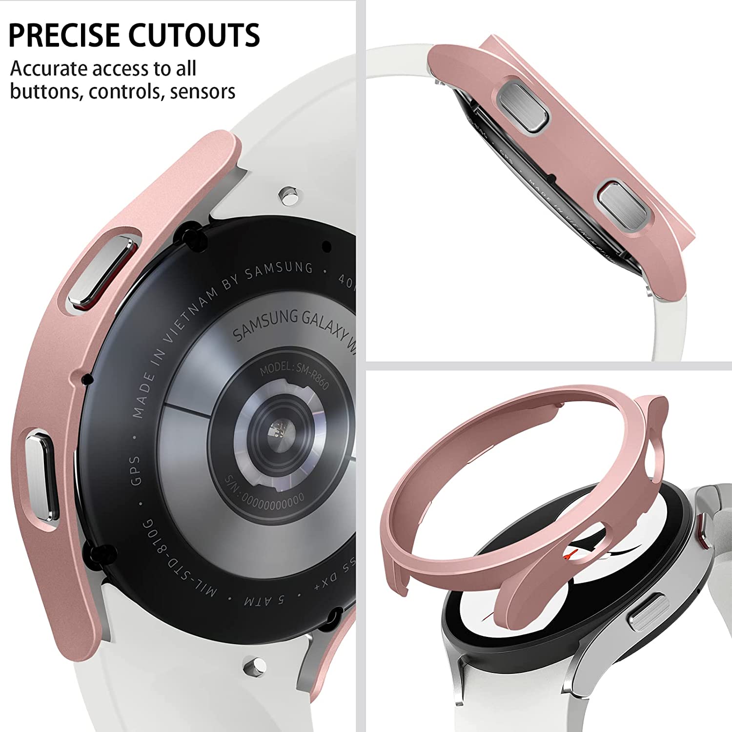 삼성 갤럭시 시계 4 케이스 용 PC 케이스 40mm  - Smartwatch Band Accessories 리뷰 및 가격
