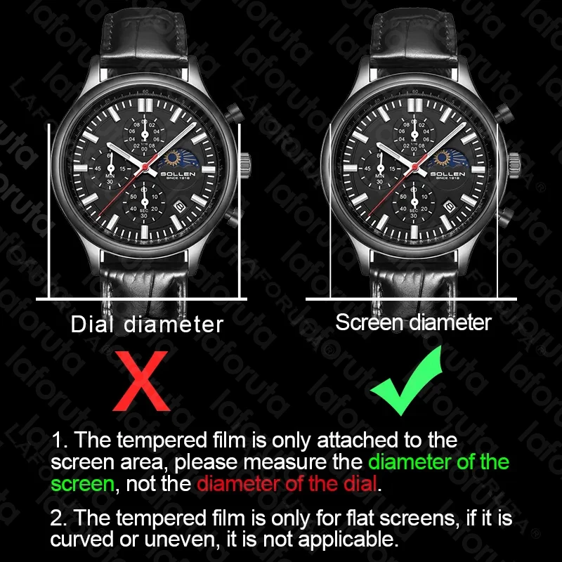 모든 크기 라운드 시계 강화 유리 화면 보호기 직경 2 - Motorola Smartwatch Accessories 리뷰 및 가격