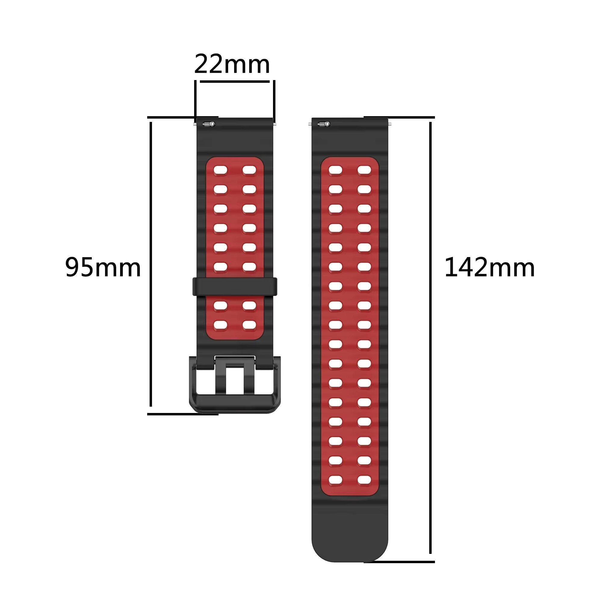 모토로라 모토 워치 120 밴드용 투톤 실리콘 22mm - Motorola Smartwatch Accessories 리뷰 및 가격