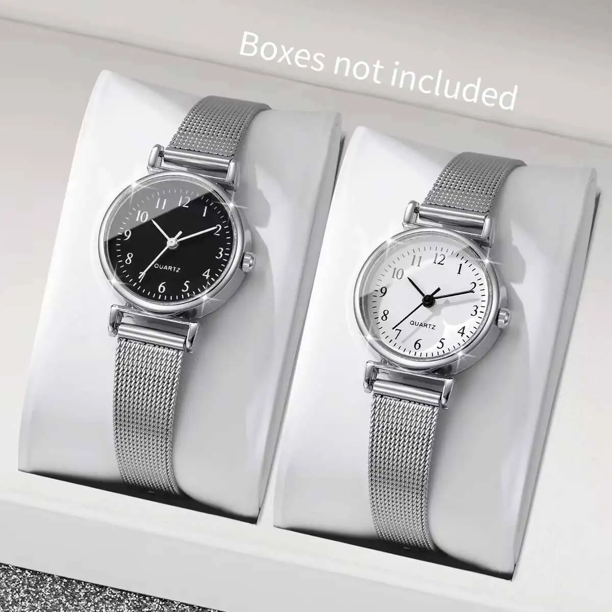 1/2PCS 패션 여성용 시계 심플한 메쉬 밴드 여성용 - Stainless Mesh Band 리뷰 및 가격